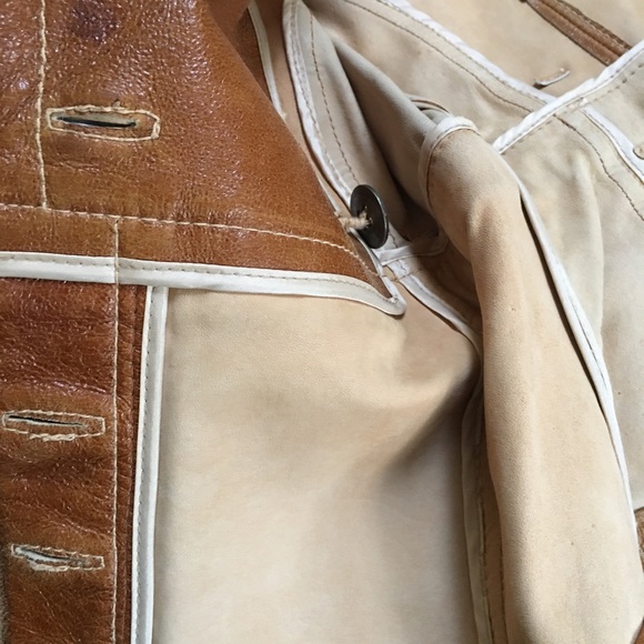 Unique Bebe genuine leather jacket cognac size extra small - Picture 6 of 11